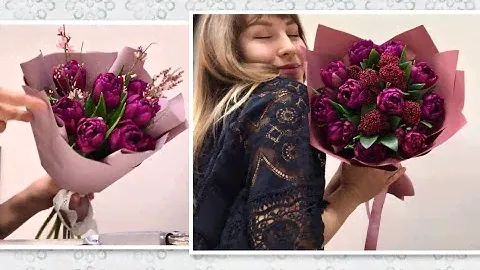ДУО букет | букет из тюльпанов  Элисон Бредли