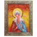 Икона из янтаря "Святая мученица Виктория Никомидийская" 15x20-3