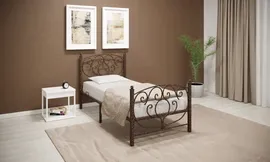 Кровать Виктория 90х200 медного цвета, 93 x 105 x 208 см