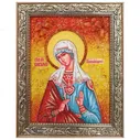 Икона из янтаря "Святая мученица Виктория Никомидийская" 15x20