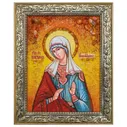 Икона из янтаря "Святая мученица Виктория Никомидийская" 15x20