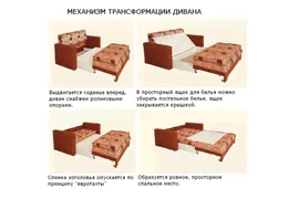 Диван-кровать Виктория-5 750 мм (с ящиком)