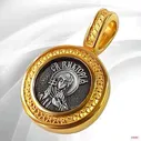 Подвеска серебряная женская православная нательная икона ювелирный образок на шею именное ангел хранитель Святая Виктория ручной работы