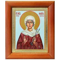 Мученица Виктория Кордувийская, икона в рамке 8*9, 5 см