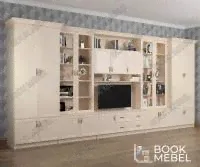 Стенка со шкафами и сервантом "Виктория-4"-0